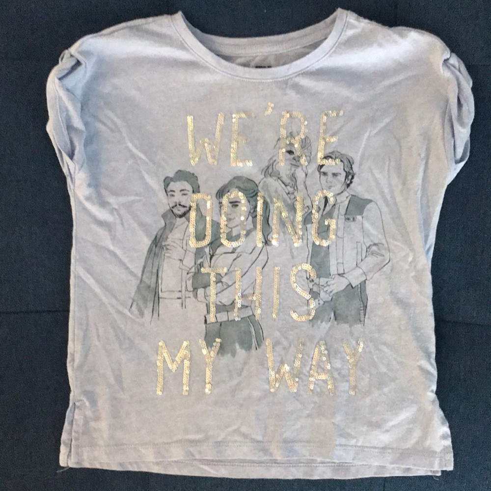 GAP/Star Wars Sequin T-Shirt Girls Small